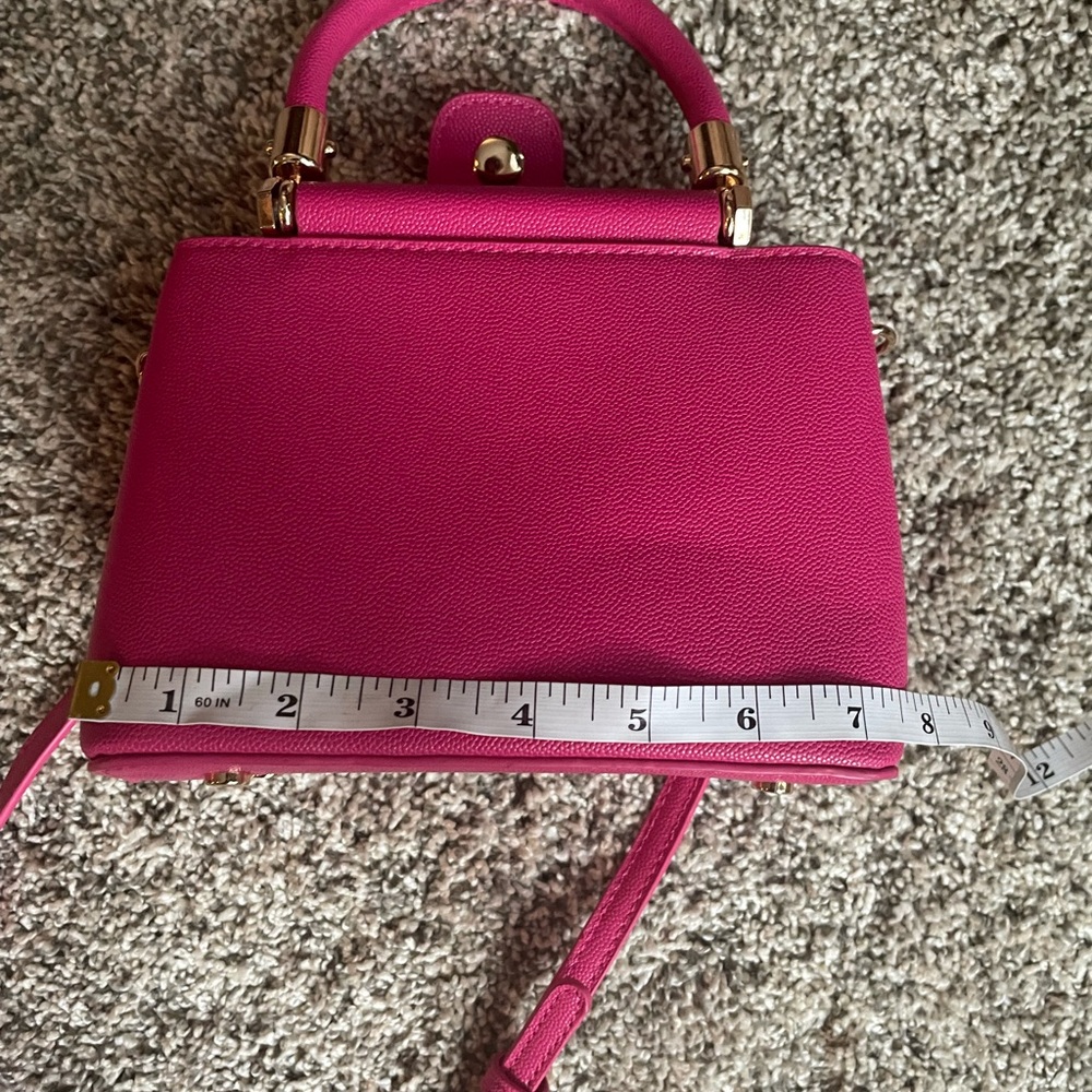 Madison West Hot Pink Mini Bag is NWOT adjustable Strap - Picture 6 of 7